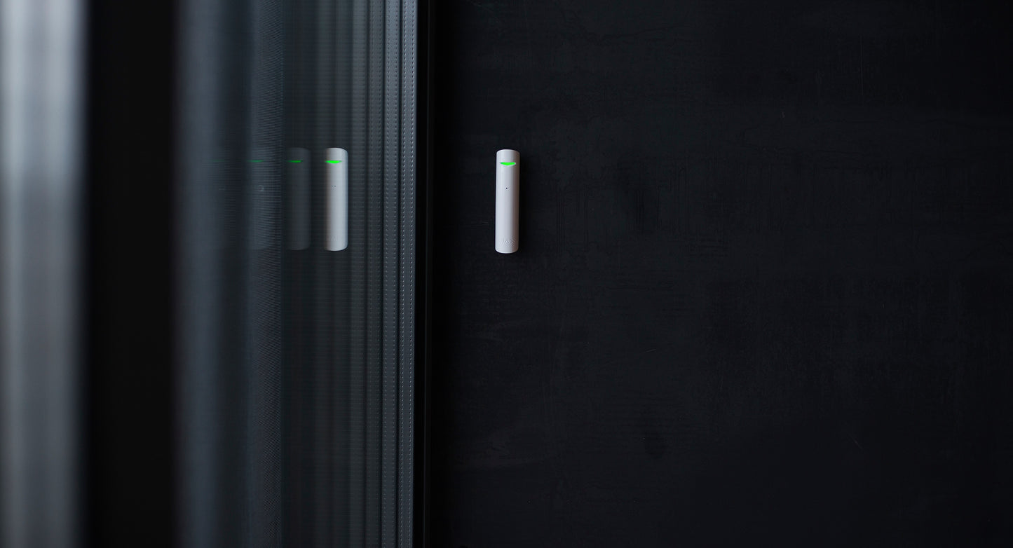 GlassProtect piccolo rilevatore rottura vetri wireless bianco