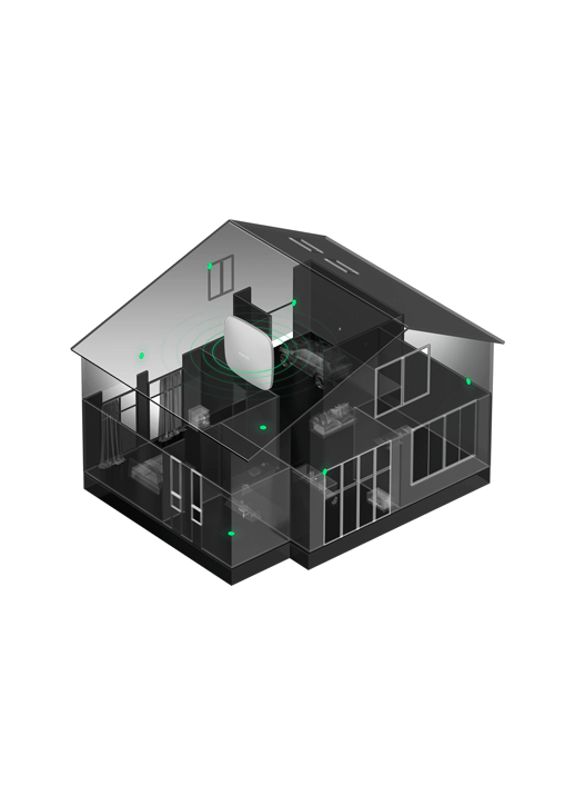 I Sistemi Ajax sono wireless e possono proteggere tutta la casa