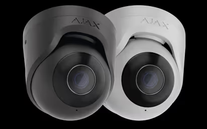 Turret Cam Ajax System bianco e nero su Easy Alarm