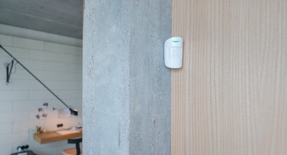 MotionProtect bianco rilevatore di movimento wireless appeso al muro